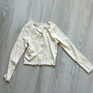 Reformation white crop top